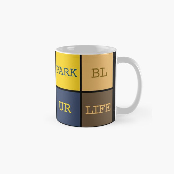 Blur band parklife squares design Classic Mug RB1608 product Offical blur Merch