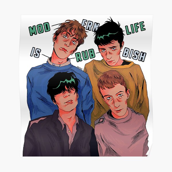 blur band - modern life is rubbish art print Poster RB1608 product Offical blur Merch