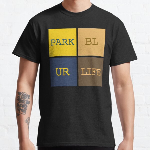 Blur band parklife squares design Classic T-Shirt RB1608 product Offical blur Merch