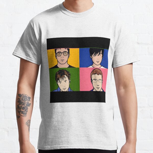 Blur logo design British rock band founded in Colchester batang wangi Classic T-Shirt RB1608 product Offical blur Merch