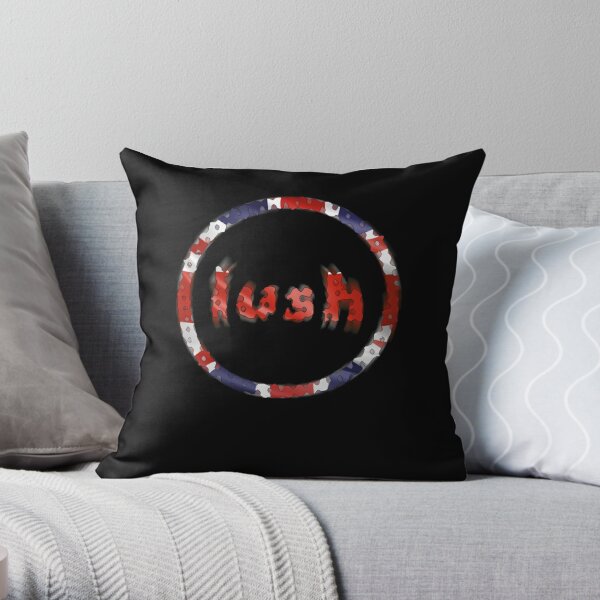 Shoegazing English Rock Band Lush Radial Blur Logo Throw Pillow RB1608 product Offical blur Merch