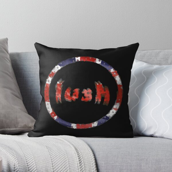 Shoegazing English Rock Band Lush Radial Blur Logo   Throw Pillow RB1608 product Offical blur Merch