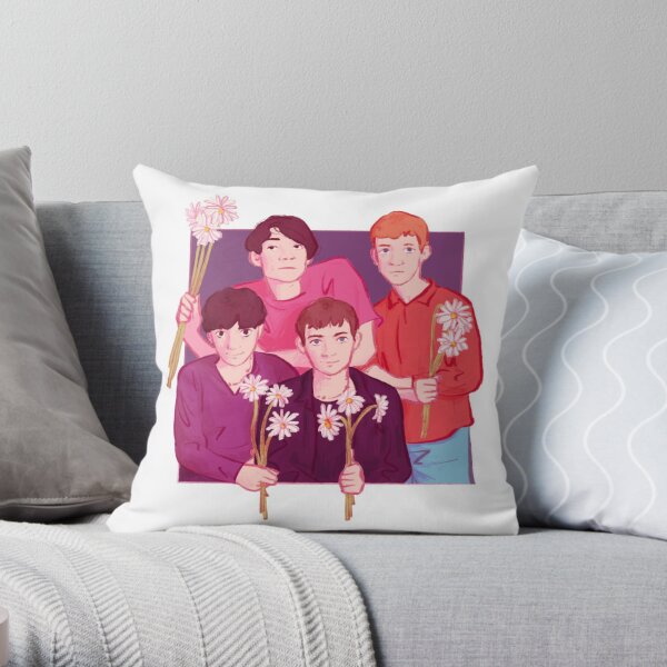 Blur with flowers Throw Pillow RB1608 product Offical blur Merch