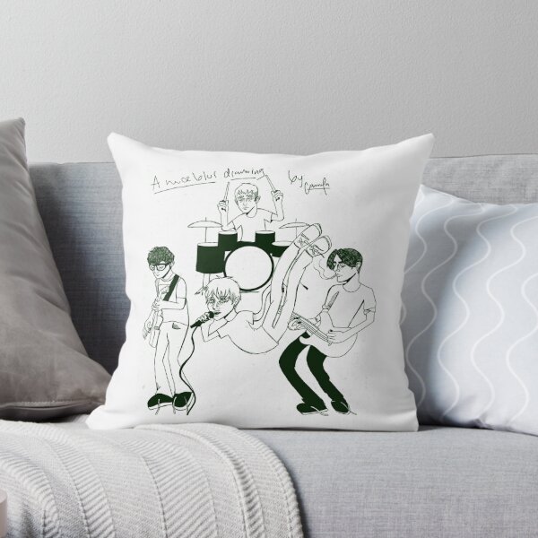 A nice Blur drawing by Camila González Throw Pillow RB1608 product Offical blur Merch