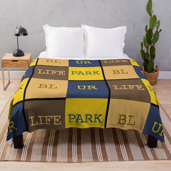 Blur band parklife squares design Throw Blanket RB1608 product Offical blur Merch