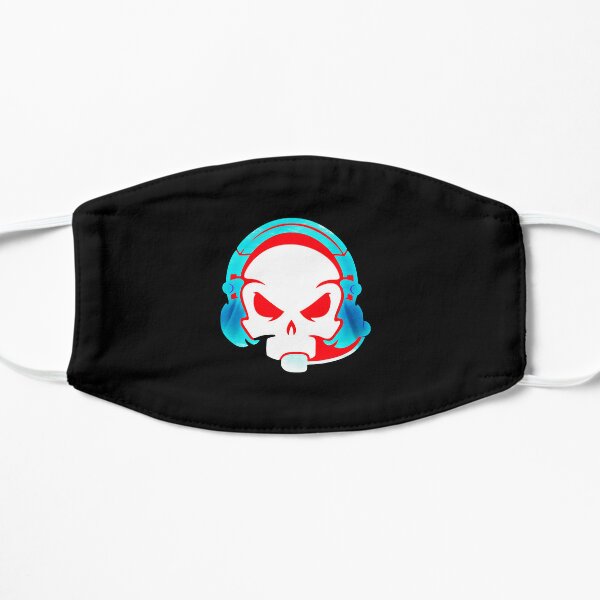 logos blur band Flat Mask RB1608 product Offical blur Merch
